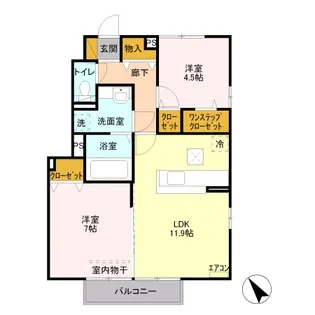 ルミエル N【1階】の間取り