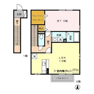 イン フォレスト【2階】の間取り