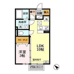 リヴィエール【1階】の間取り