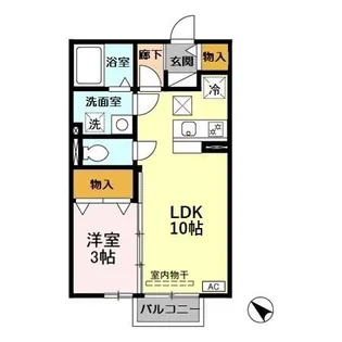 リヴィエール【1階】の間取り