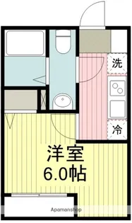 埼玉県鶴ヶ島市大字上広谷【アパート】の間取り