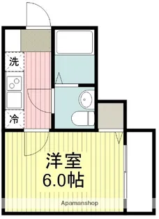 埼玉県鶴ヶ島市大字上広谷【アパート】の間取り