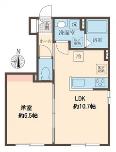 メゾン シャンテ ウワド【1階】の間取り