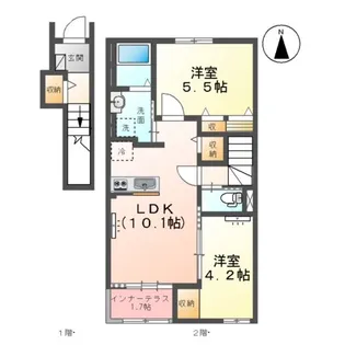 フォルトゥーナ【2階】の間取り