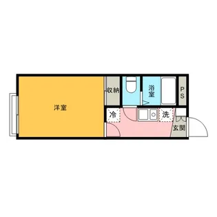 レオパレスエムロード【104号室】の間取り