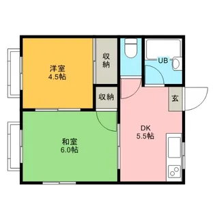 脚折サンハイツ【1階】の間取り