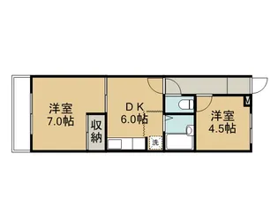 コーポエイト・エイ【1階】の間取り