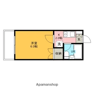 シティハイム本町【2階】の間取り