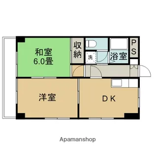 パークハイツ芦山【3階】の間取り