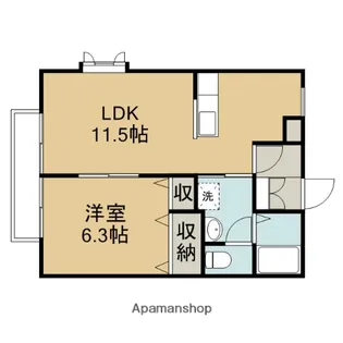 コンフォート毛呂山【2階】の間取り