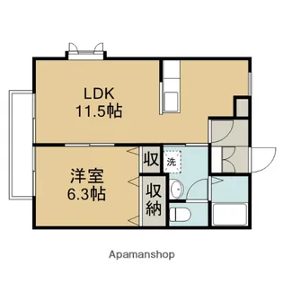 コンフォート毛呂山【2階】の間取り