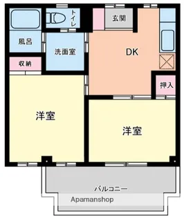 マンション林【1階】の間取り