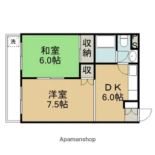 レジデンス若葉【3階】の間取り