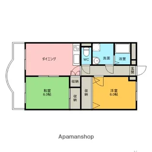 フォンテーヌ【1階】の間取り