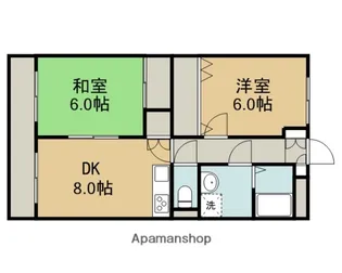 フォンテーヌ【4階】の間取り