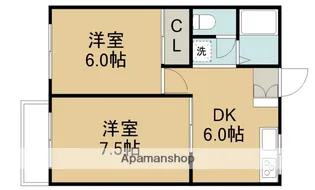 ハウス的場【1階】の間取り