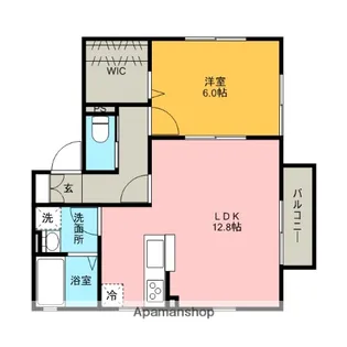 ウィンディアC【2階】の間取り