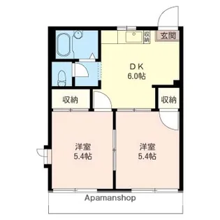 カーサ新町【1階】の間取り