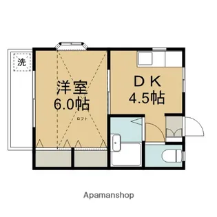 スィート若葉【2階】の間取り