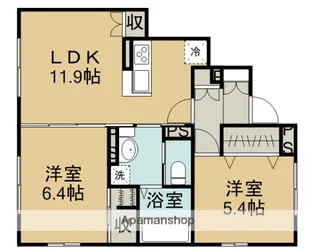 プロテージハウスA【1階】の間取り