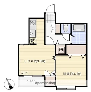 ウィンベルデュエット北坂戸NO.1【3階】の間取り