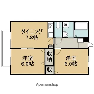 メゾン和泉【2階】の間取り