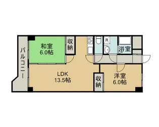 ヴィラ中川【1階】の間取り