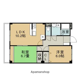 セジュール泉町【3階】の間取り