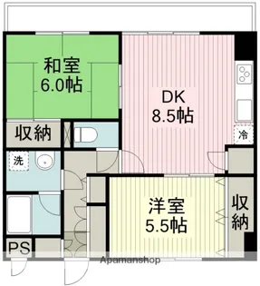 スカイコート川越西【3階】の間取り