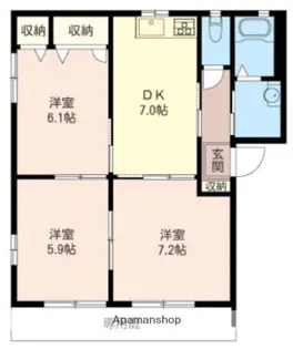 メゾン・アーク【1階】の間取り
