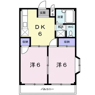 メゾンアサバ【2階】の間取り