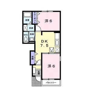 エレガンス・ヴィラⅢ【1階】の間取り