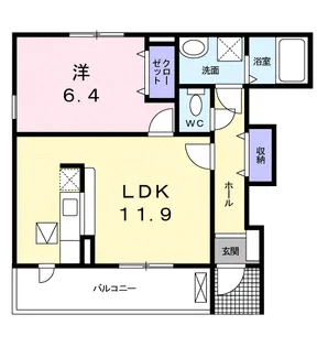 ベル・アルモニーⅠ【1階】の間取り