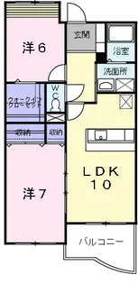 フレスクーラ・YK【1階】の間取り