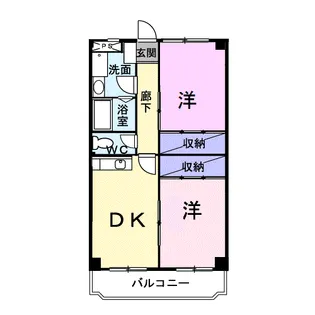 シティマンションタナベ【3階】の間取り