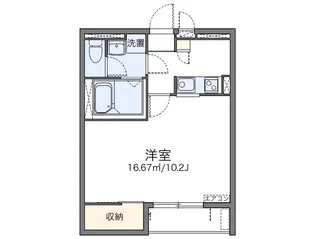 レオネクストグランベルク毛呂【1階】の間取り