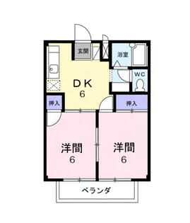 メゾン高篠B【2階】の間取り