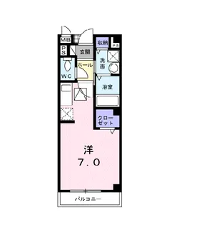 1Rの間取り画像