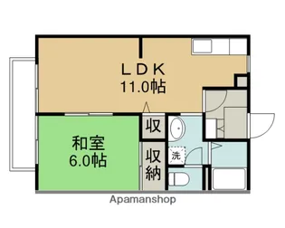 CLAIR溝端【1階】の間取り