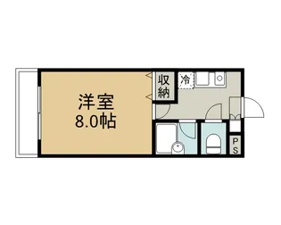 1Kの間取り画像