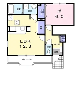 ジェルメ グラースⅡ【1階】の間取り