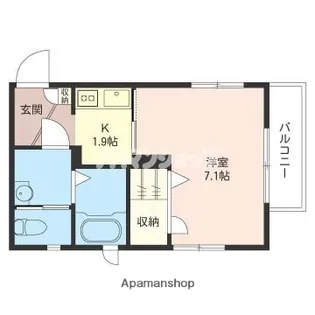 エール・ド・ランジュ若葉【1階】の間取り