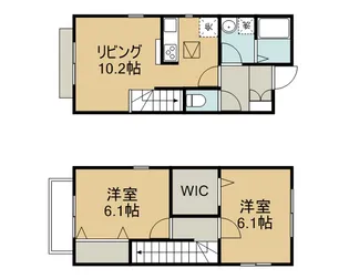 クレール栗崎【1階】の間取り