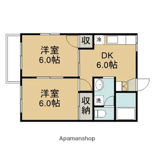アゼリア芦山【1階】の間取り