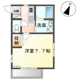 シャインファーストⅡ【00202号室】の間取り