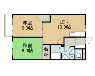 若葉ハイム【2階】の間取り