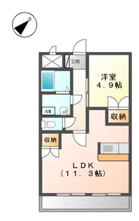 エスポワール【00105号室】の間取り