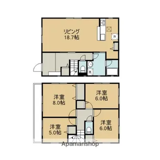 埼玉県坂戸市緑町【一戸建】の間取り