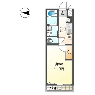 サンライズD【1階】の間取り