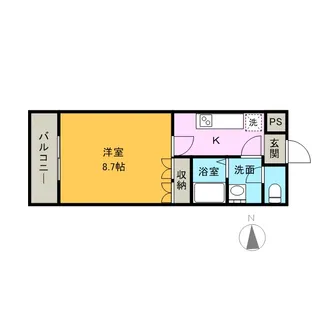 ベルグラース【2階】の間取り